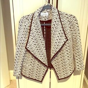 Black and White Calvin Klein Blazer